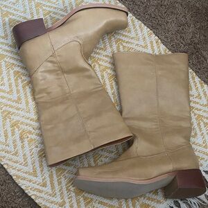 Tan Knee High Boots NWOB